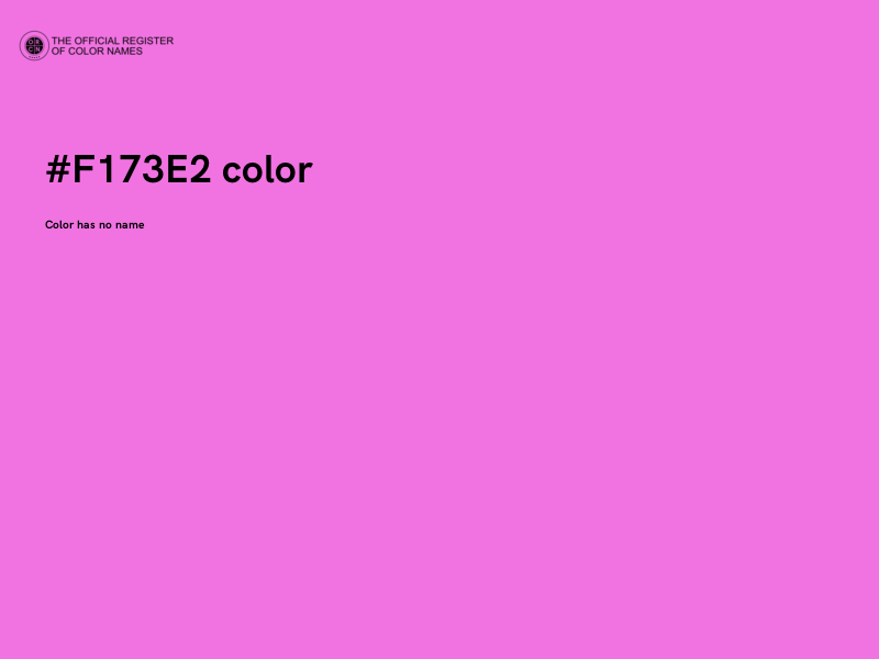 #F173E2 color image