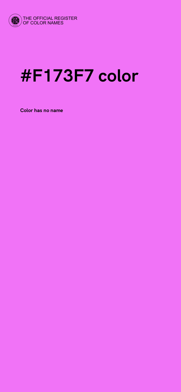 #F173F7 color image