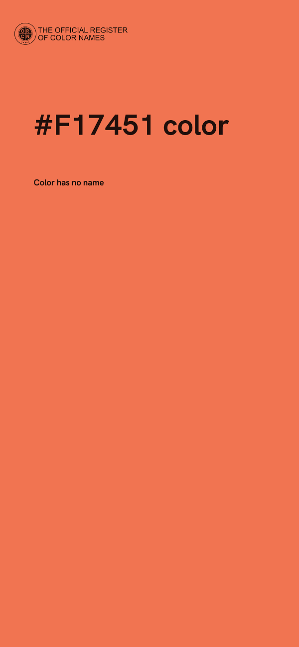 #F17451 color image