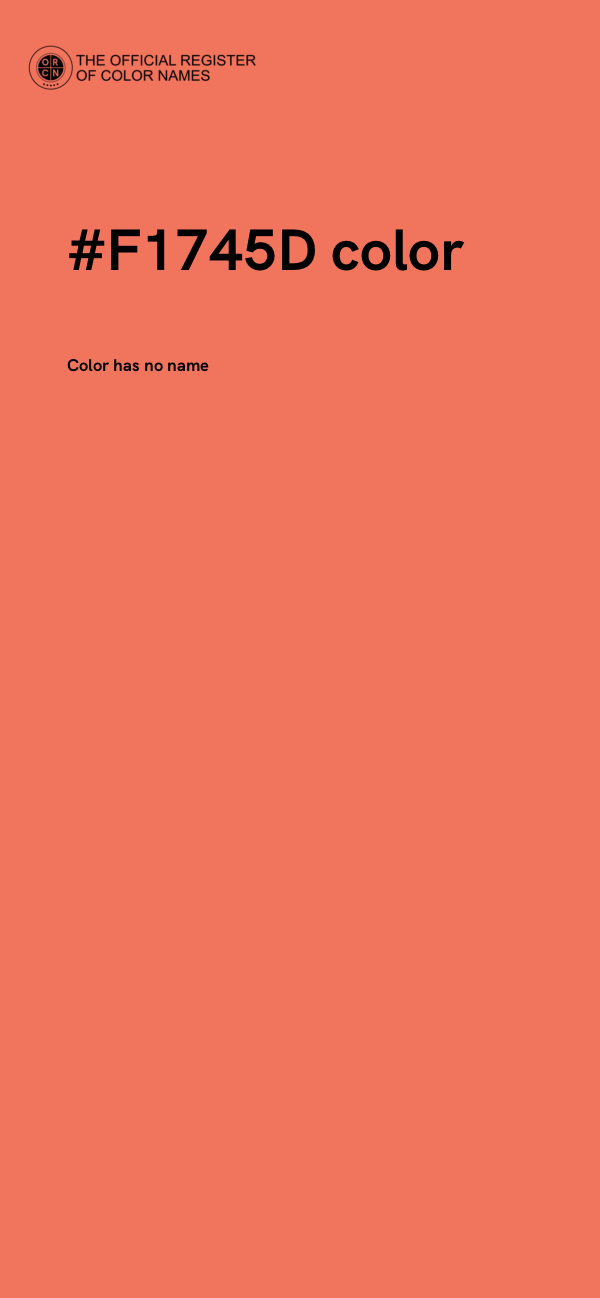 #F1745D color image