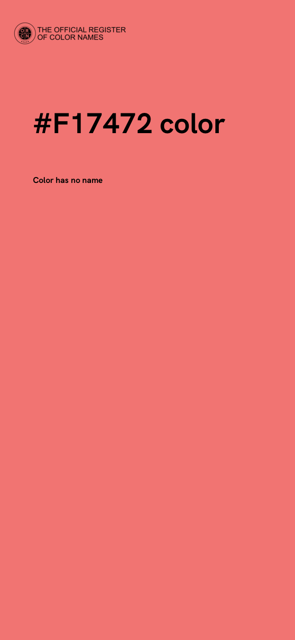#F17472 color image