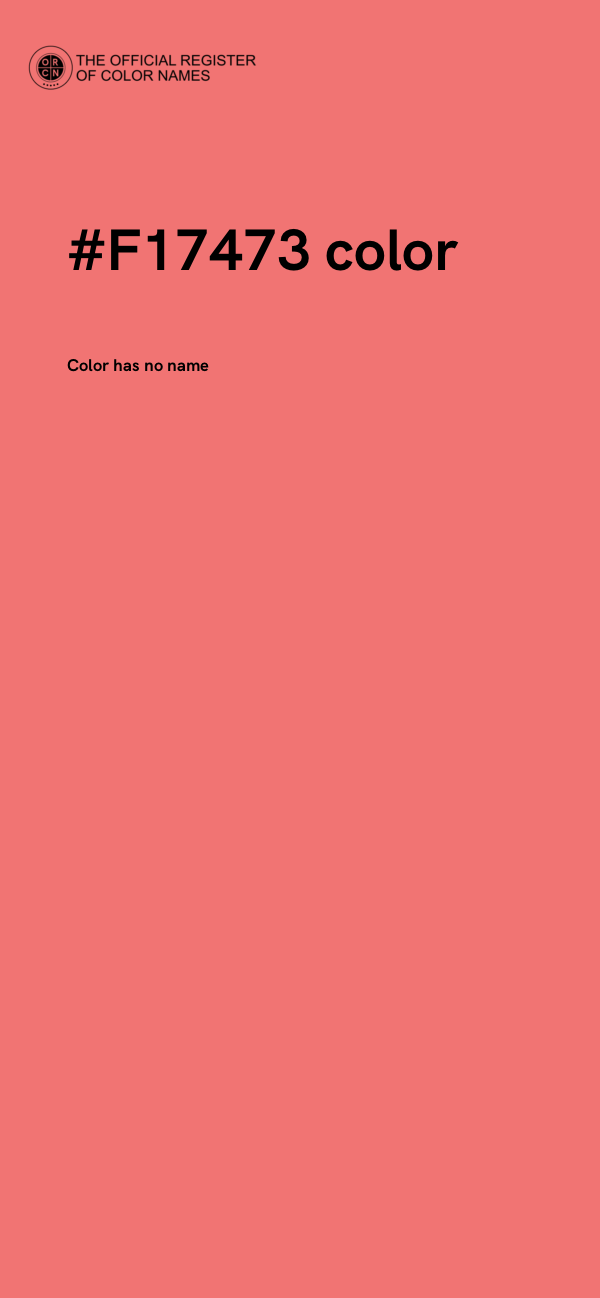 #F17473 color image