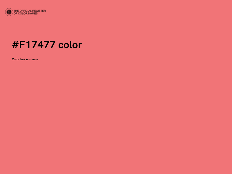 #F17477 color image