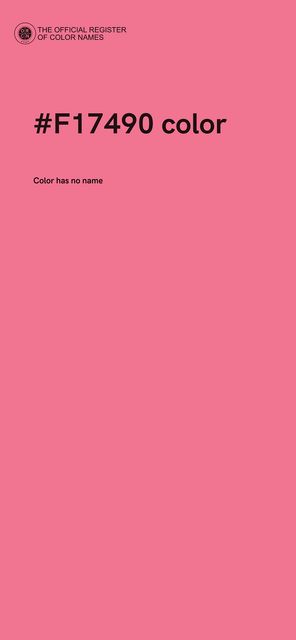 #F17490 color image
