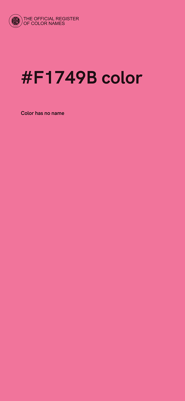 #F1749B color image