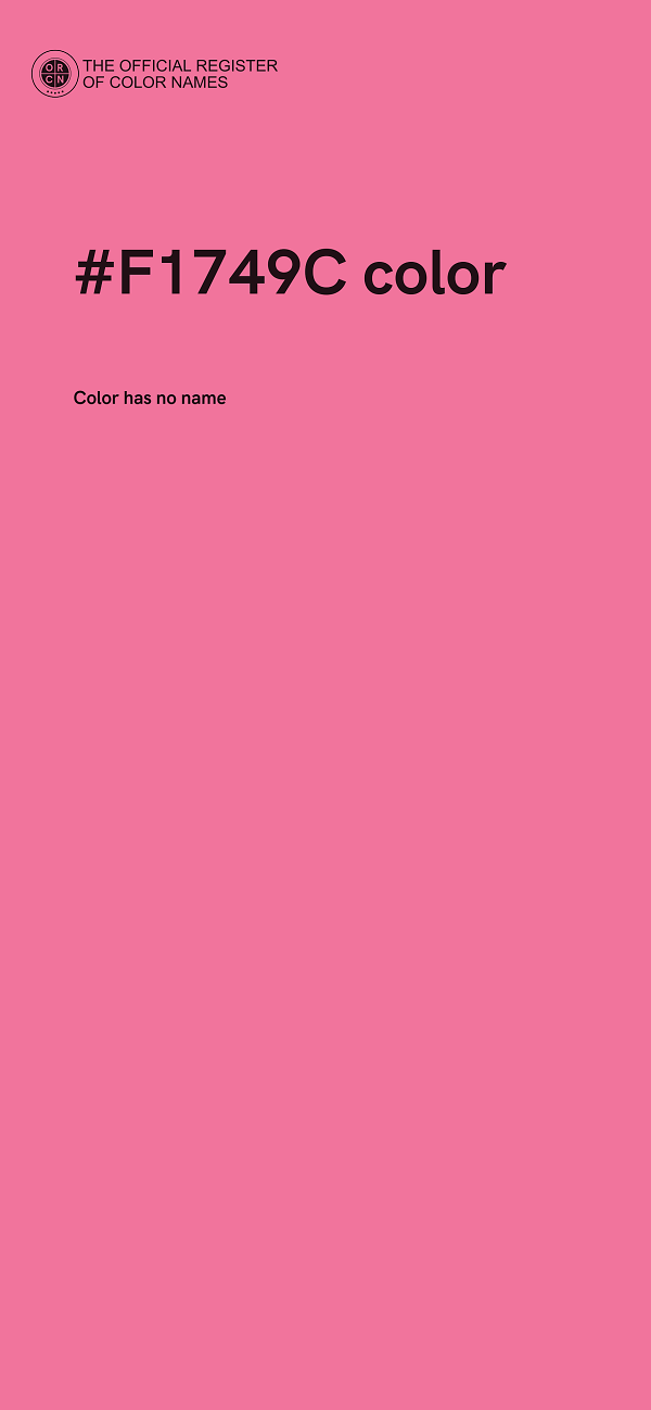 #F1749C color image