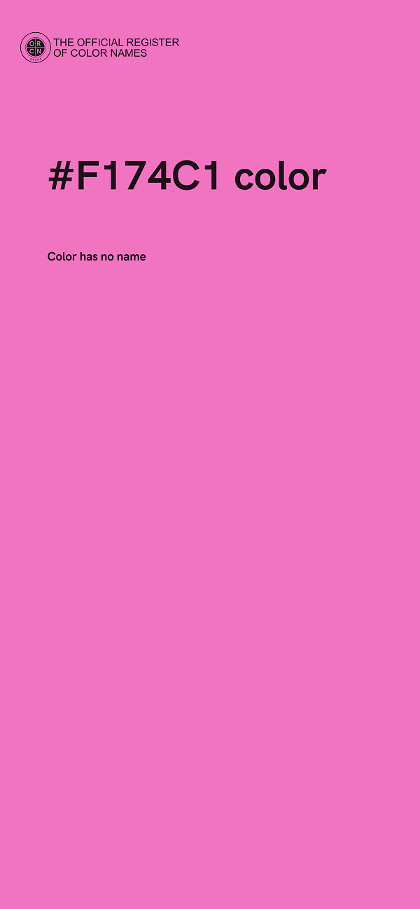 #F174C1 color image