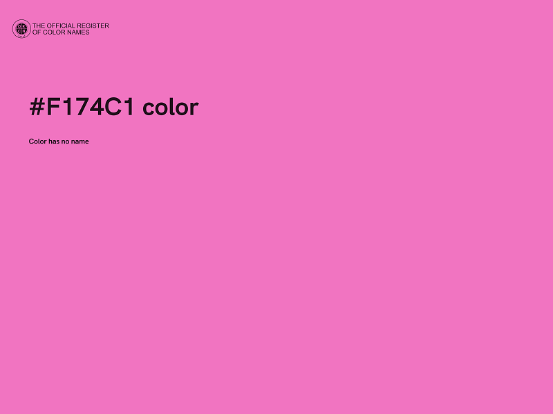 #F174C1 color image