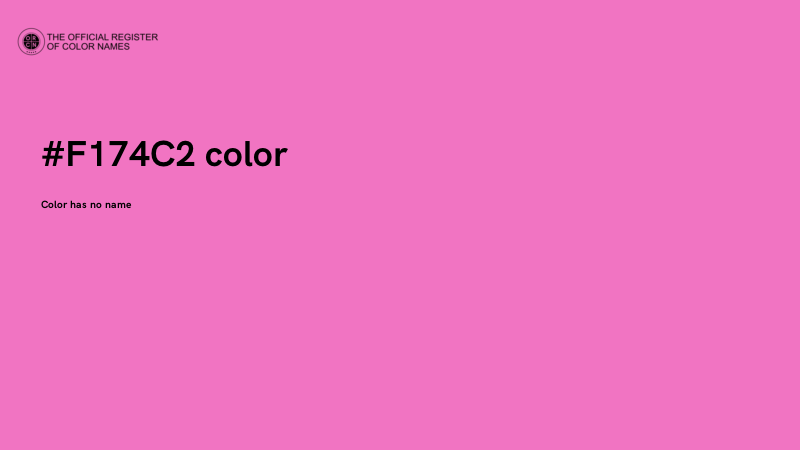#F174C2 color image