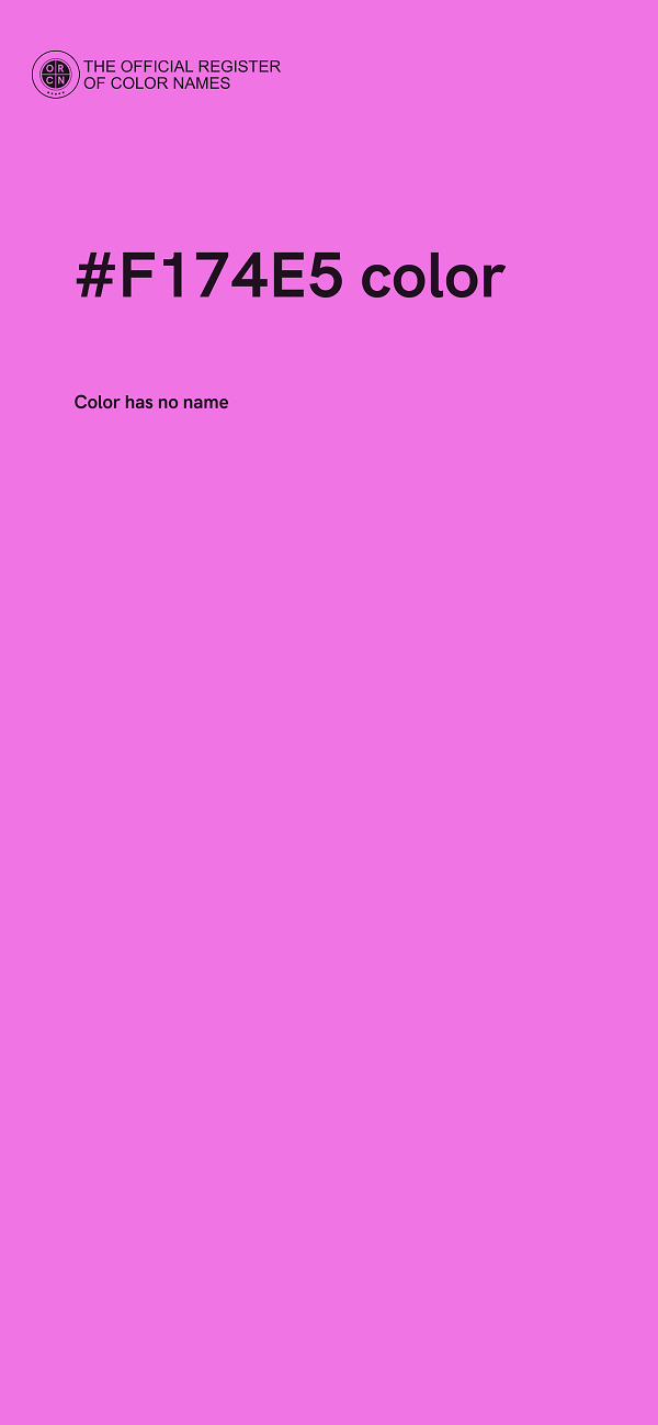 #F174E5 color image