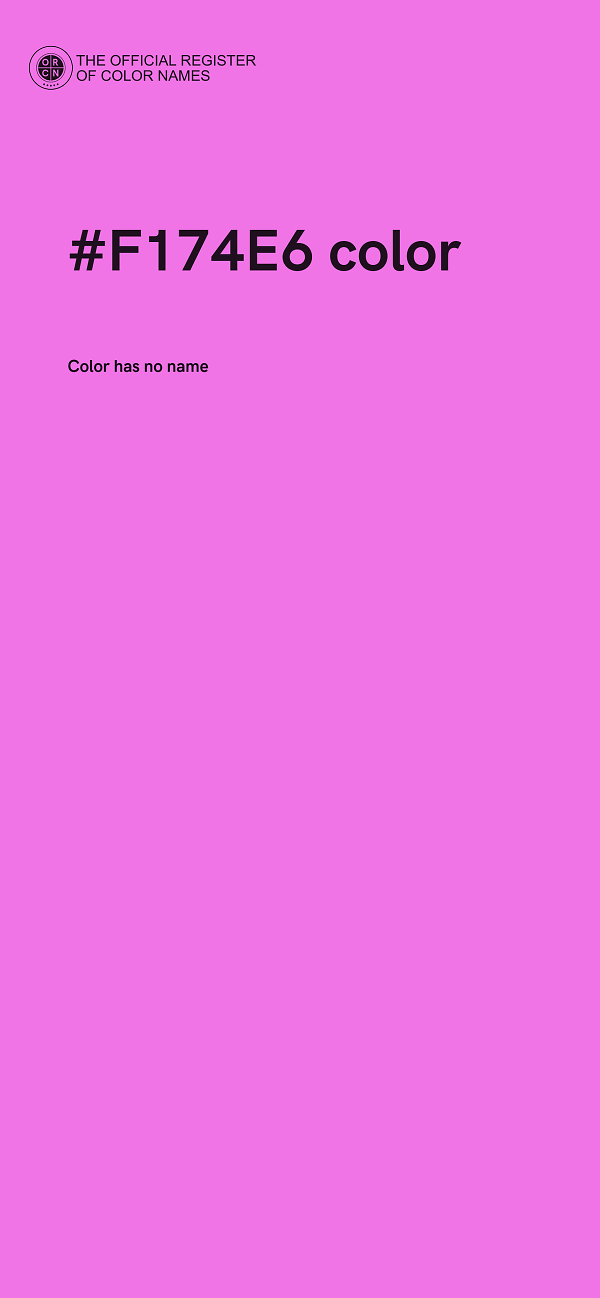 #F174E6 color image