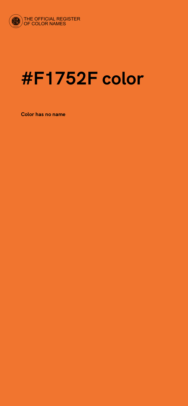 #F1752F color image