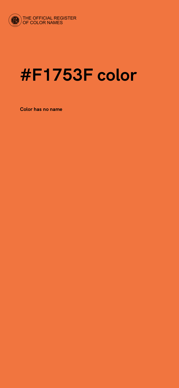 #F1753F color image