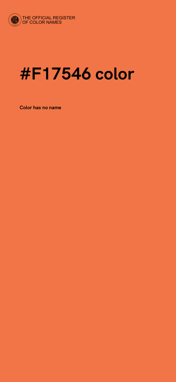 #F17546 color image