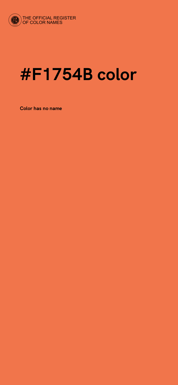 #F1754B color image