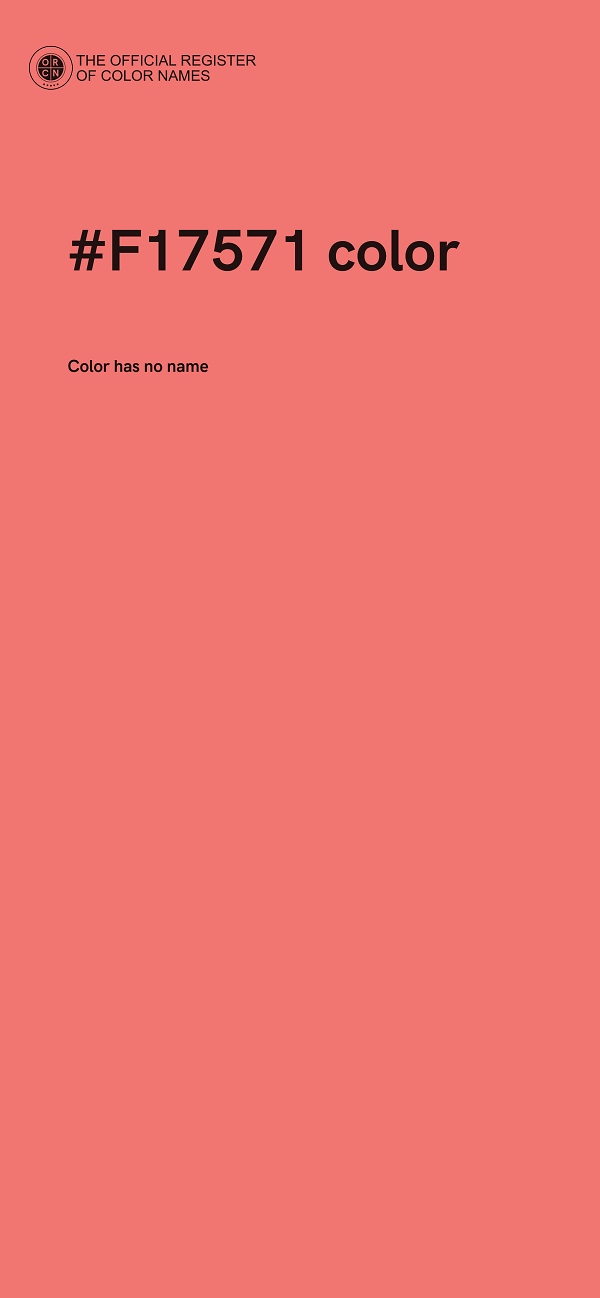 #F17571 color image