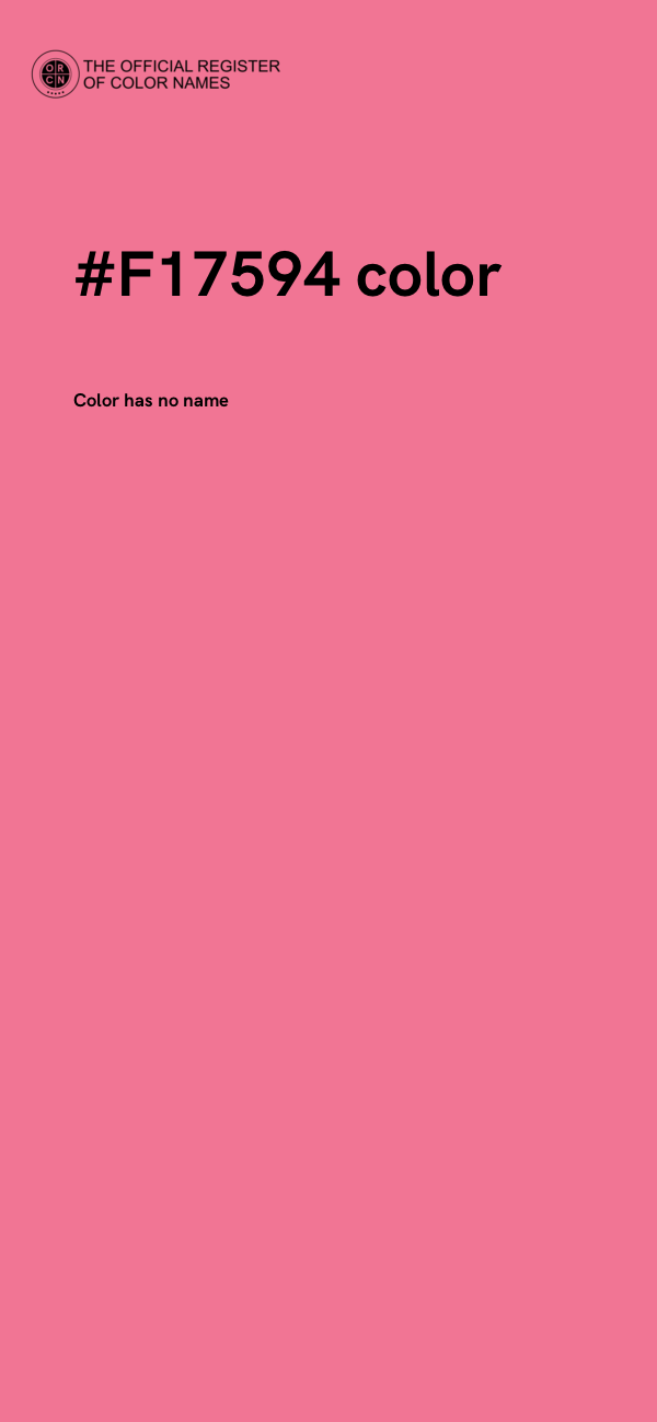 #F17594 color image
