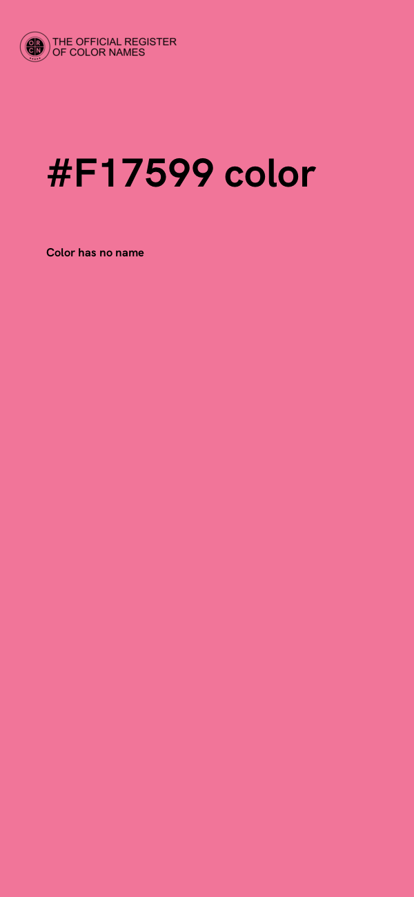 #F17599 color image