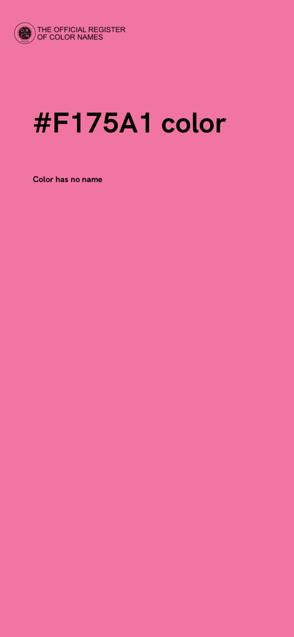 #F175A1 color image