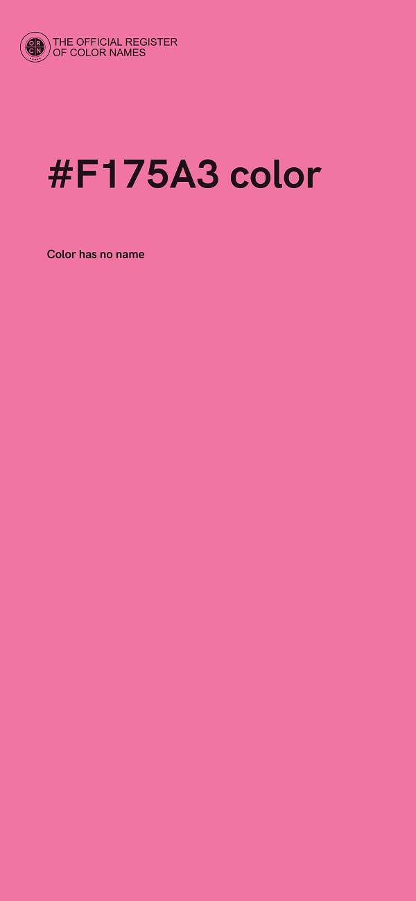 #F175A3 color image