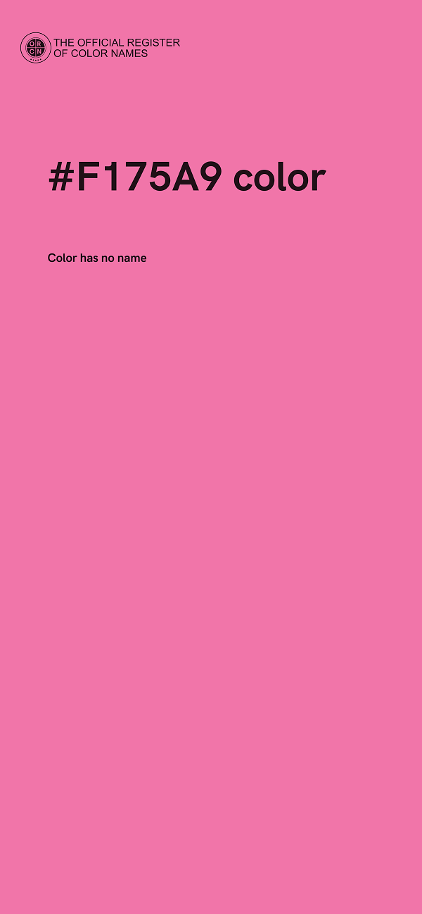 #F175A9 color image