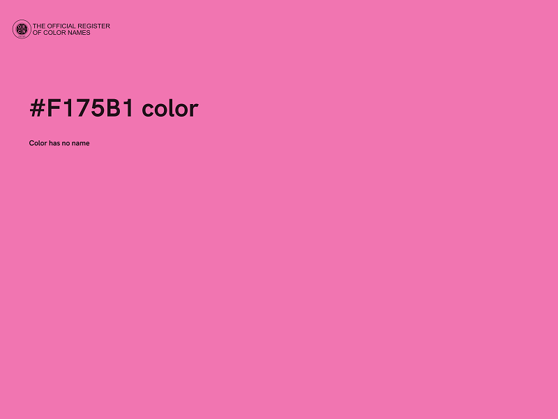 #F175B1 color image