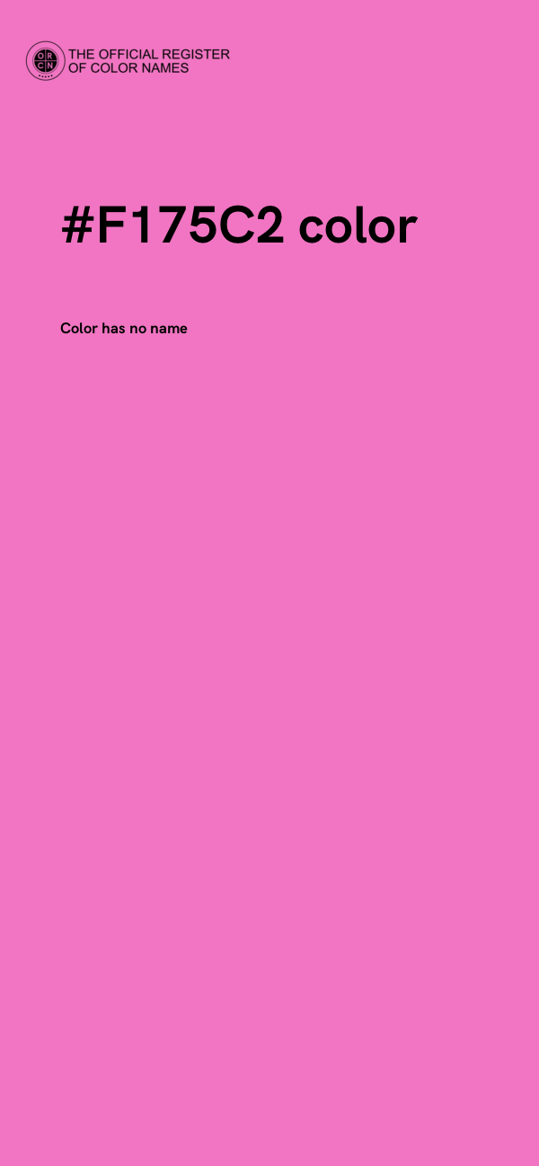 #F175C2 color image