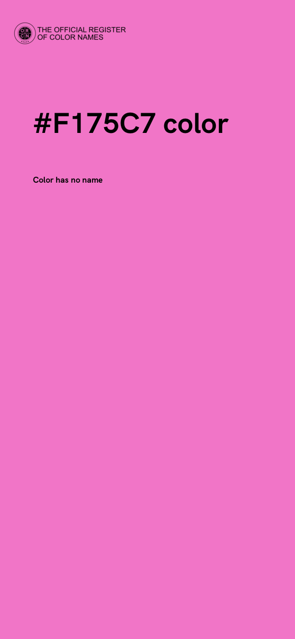 #F175C7 color image