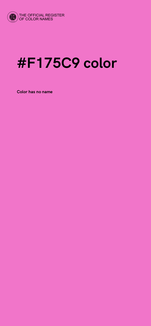 #F175C9 color image