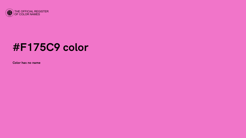 #F175C9 color image