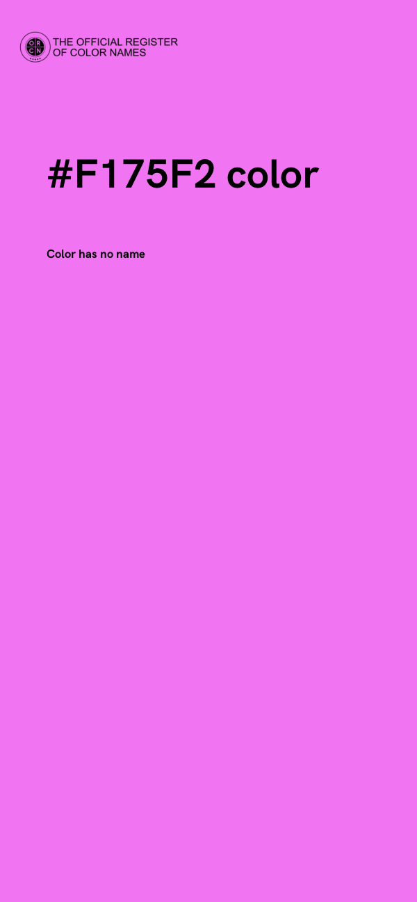 #F175F2 color image