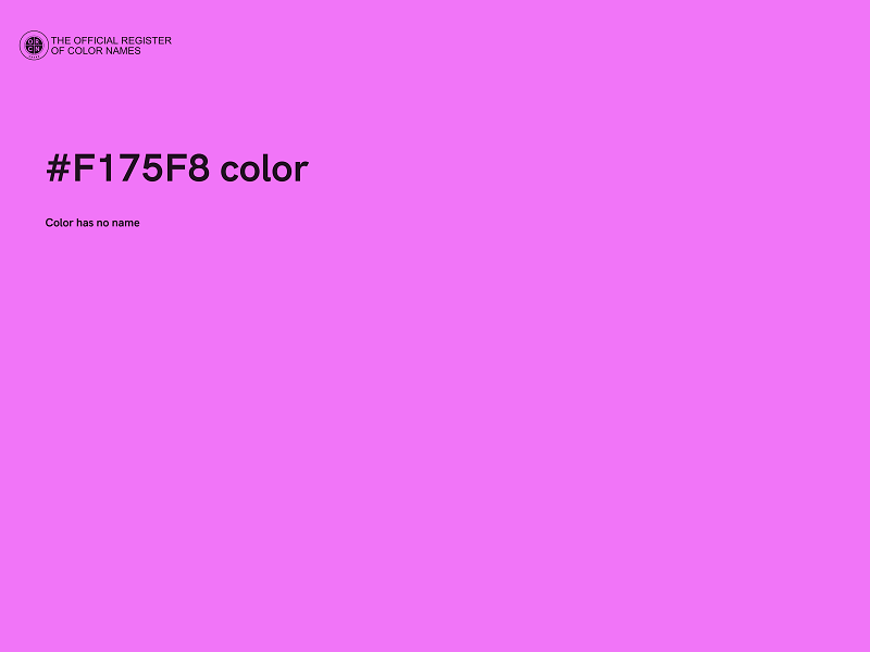 #F175F8 color image