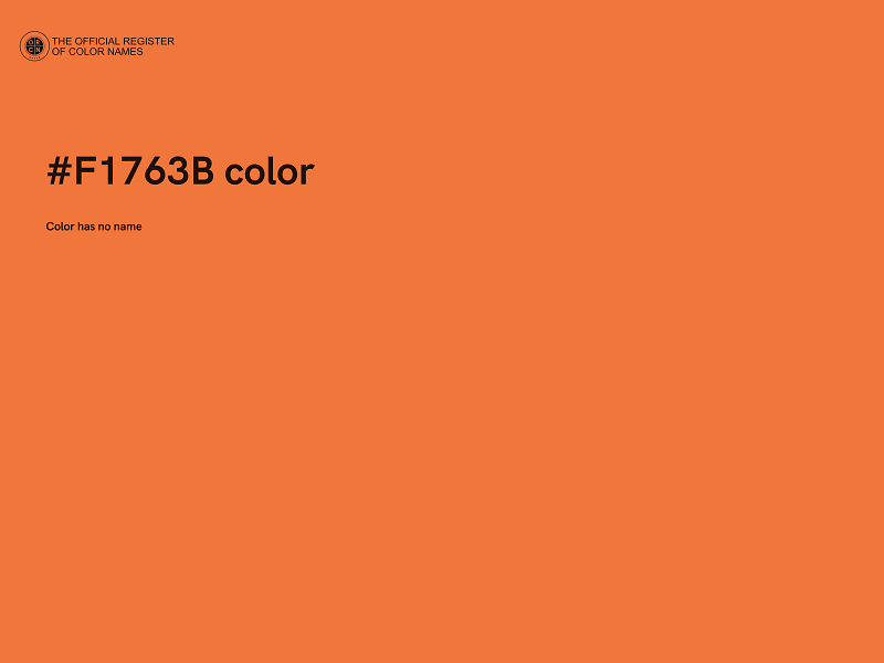 #F1763B color image