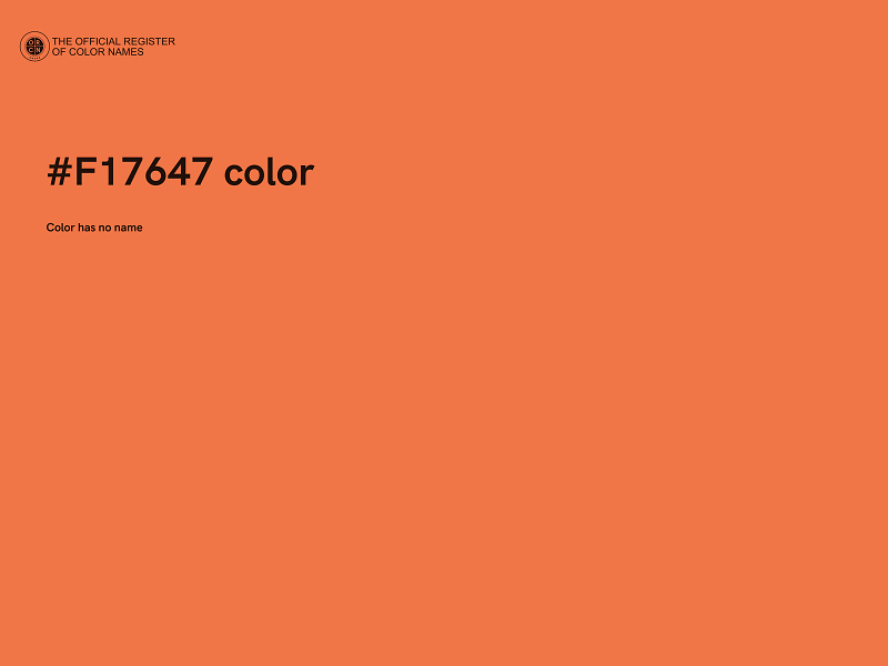 #F17647 color image