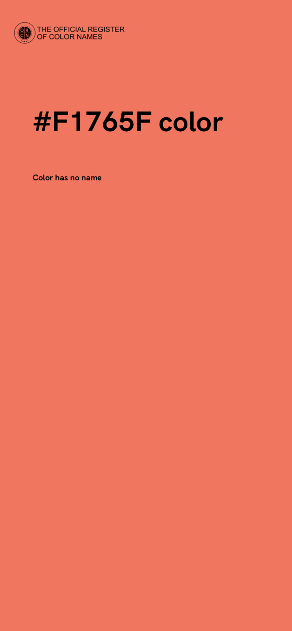 #F1765F color image