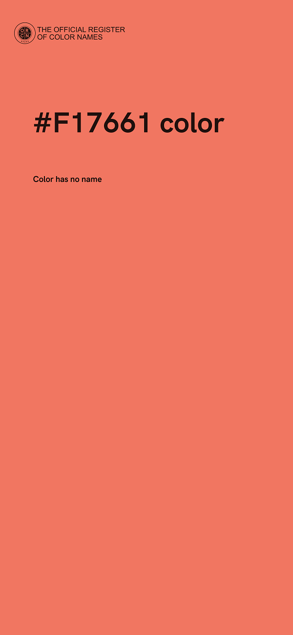#F17661 color image