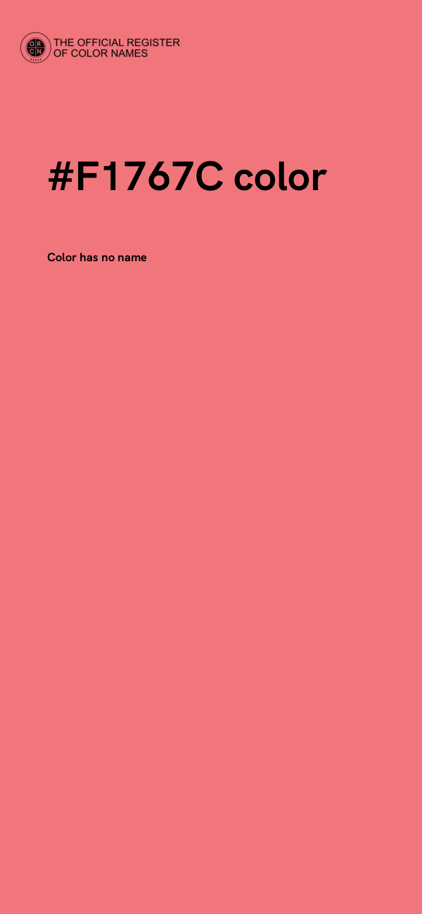 #F1767C color image
