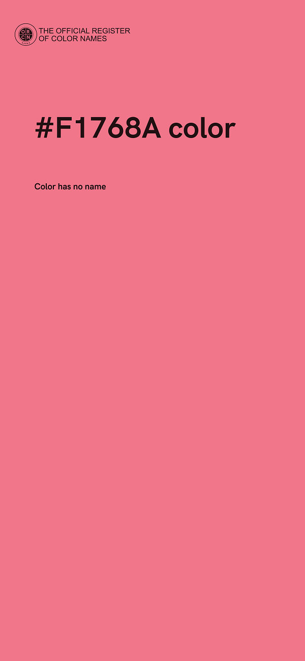 #F1768A color image