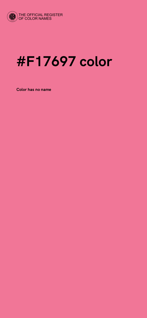 #F17697 color image