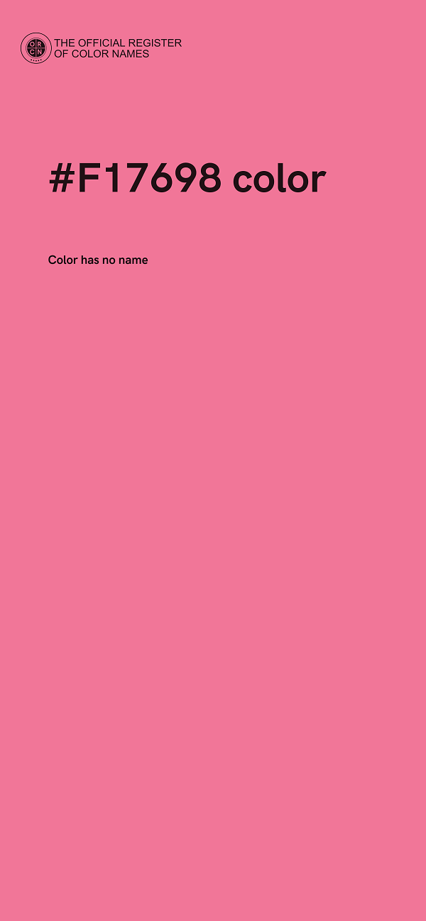 #F17698 color image