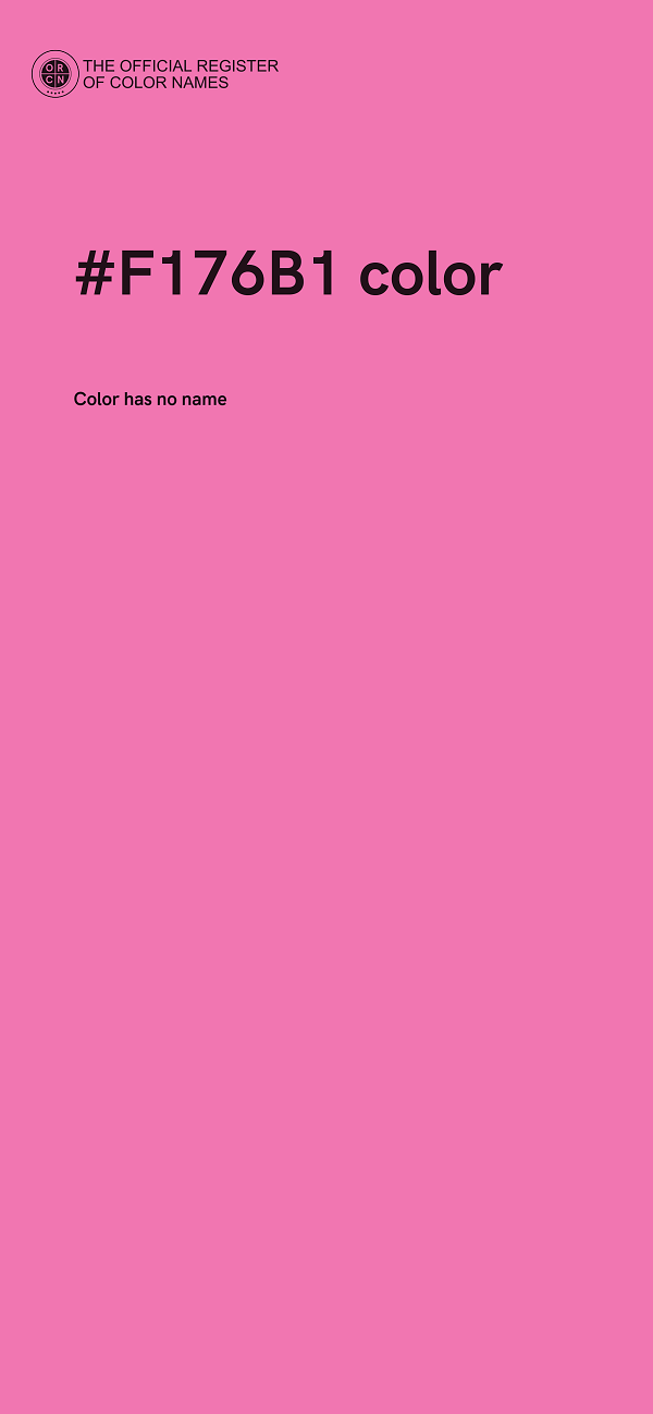 #F176B1 color image