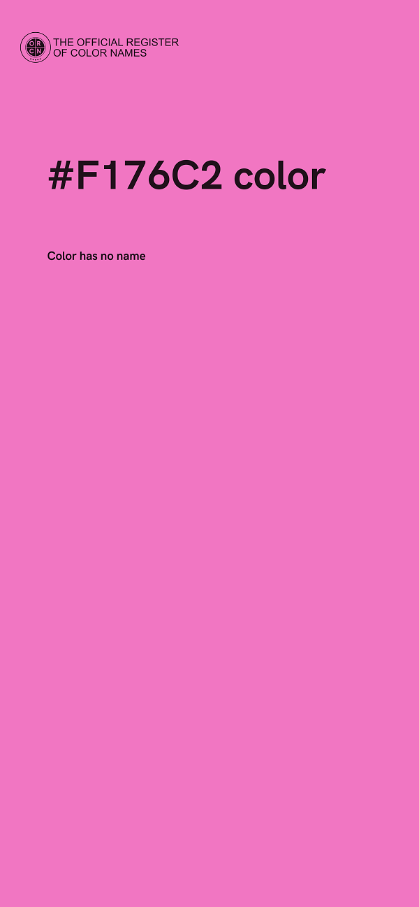 #F176C2 color image
