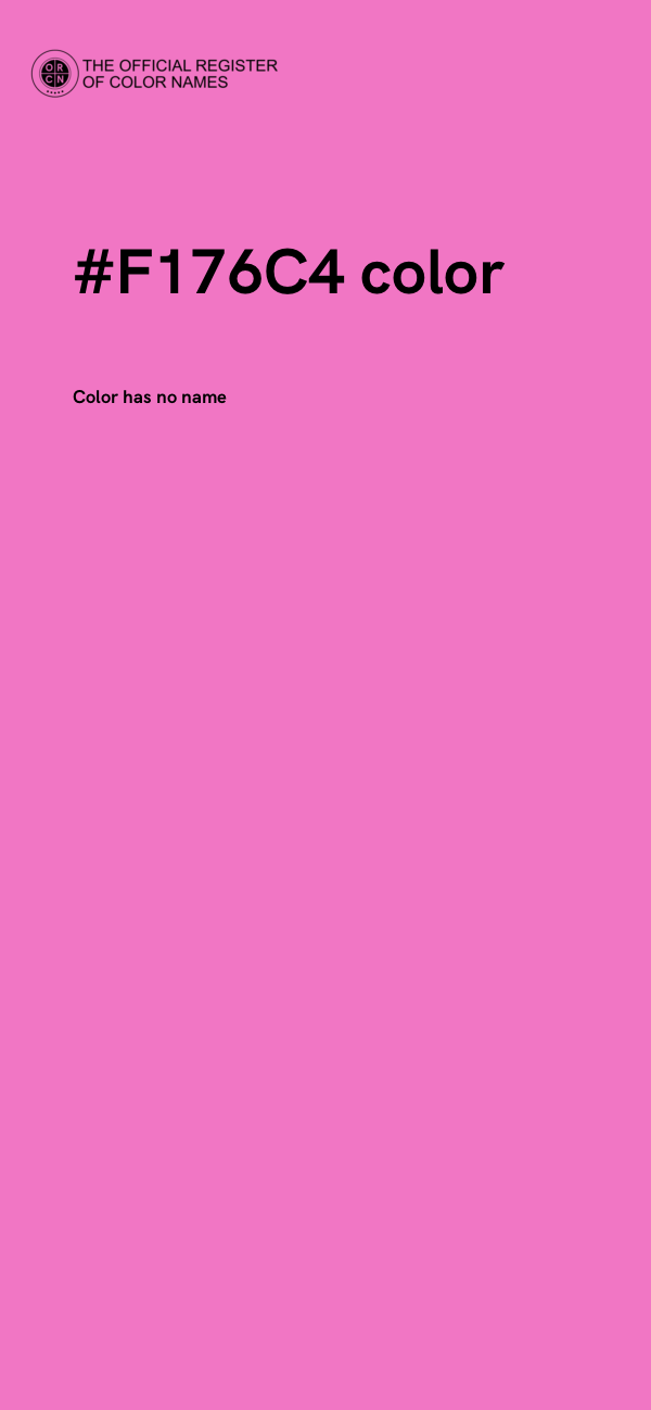 #F176C4 color image