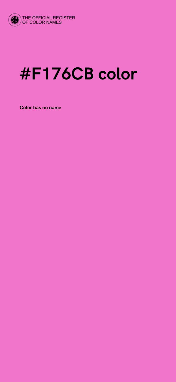 #F176CB color image
