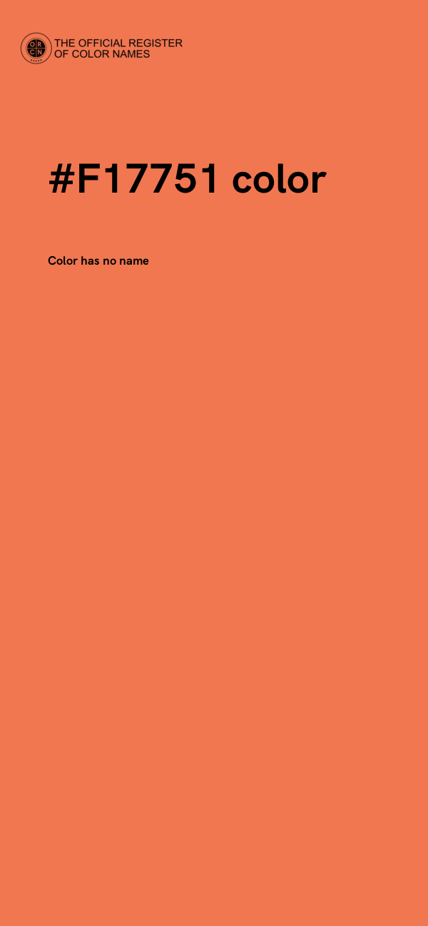 #F17751 color image