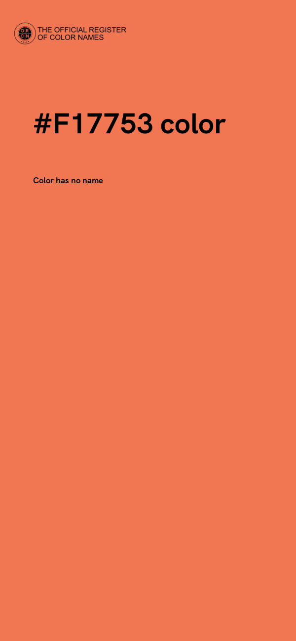 #F17753 color image