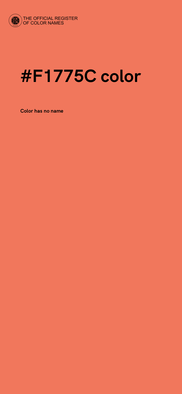 #F1775C color image