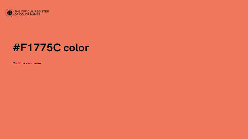 #F1775C color image