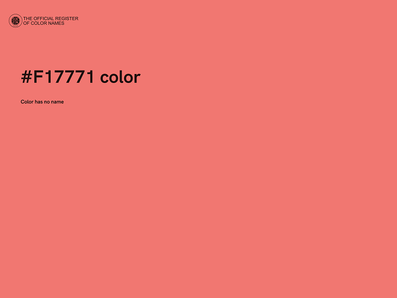 #F17771 color image