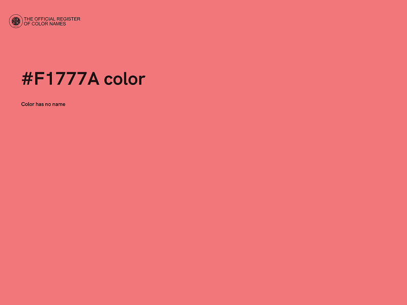 #F1777A color image